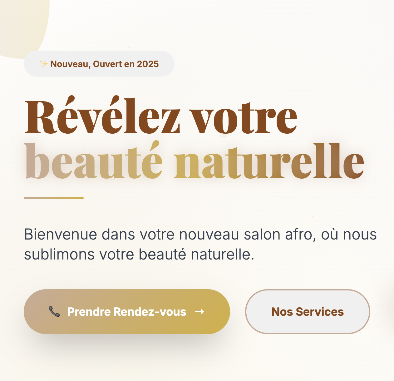 UdriAfroElegancia — Site vitrine
