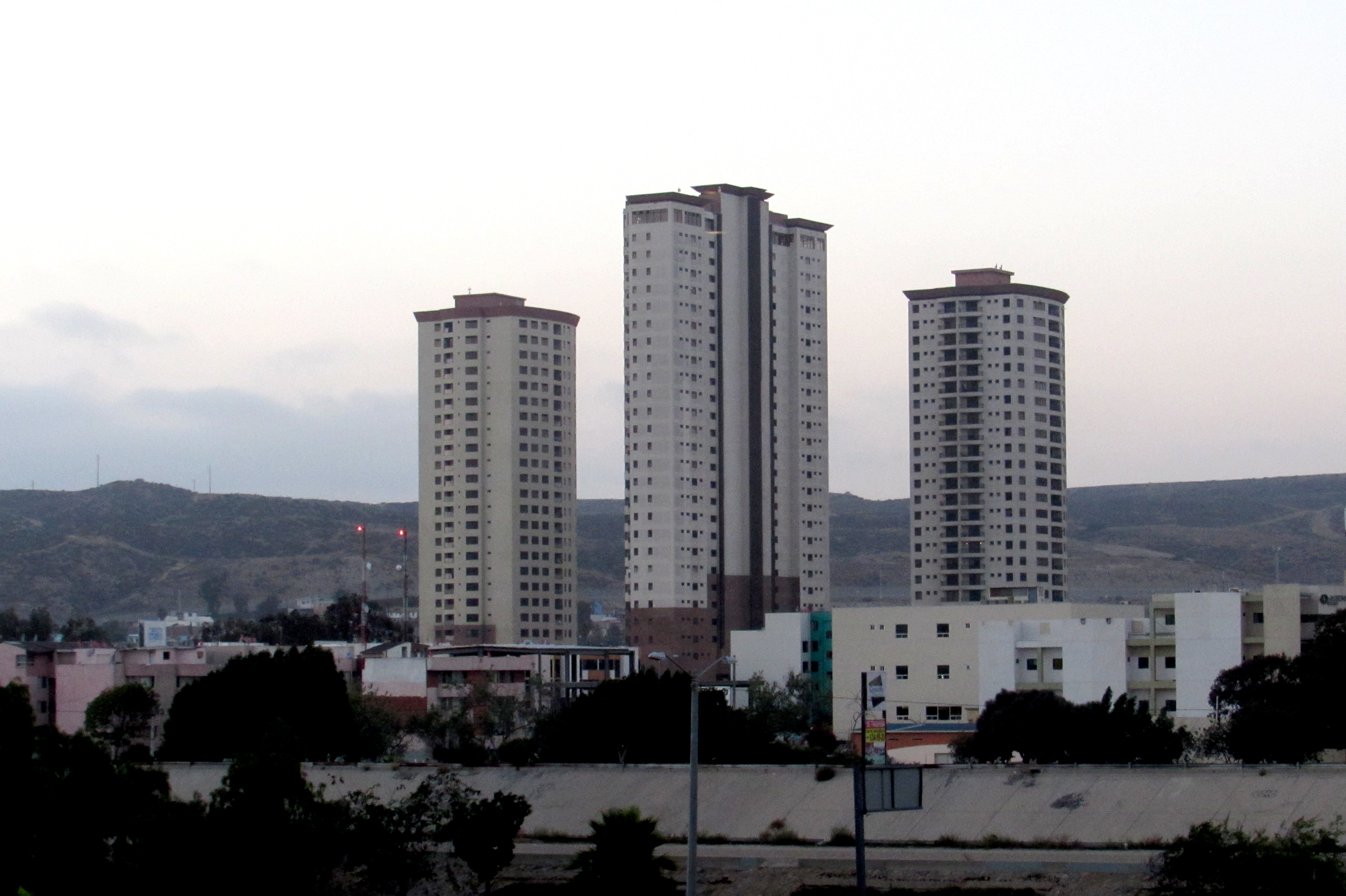 Contemporary residential complex to illustrate a real-estate agency network